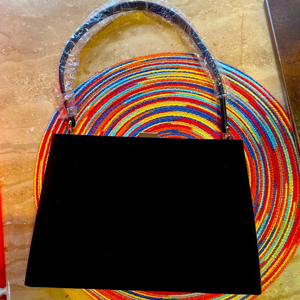 Black Frame bag with Gold hardware